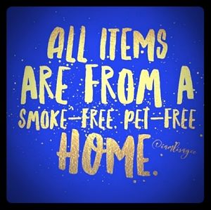 All items are from a Smoke Free-Pet Free 🏡